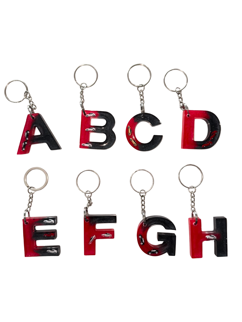 Car Letter Keychain