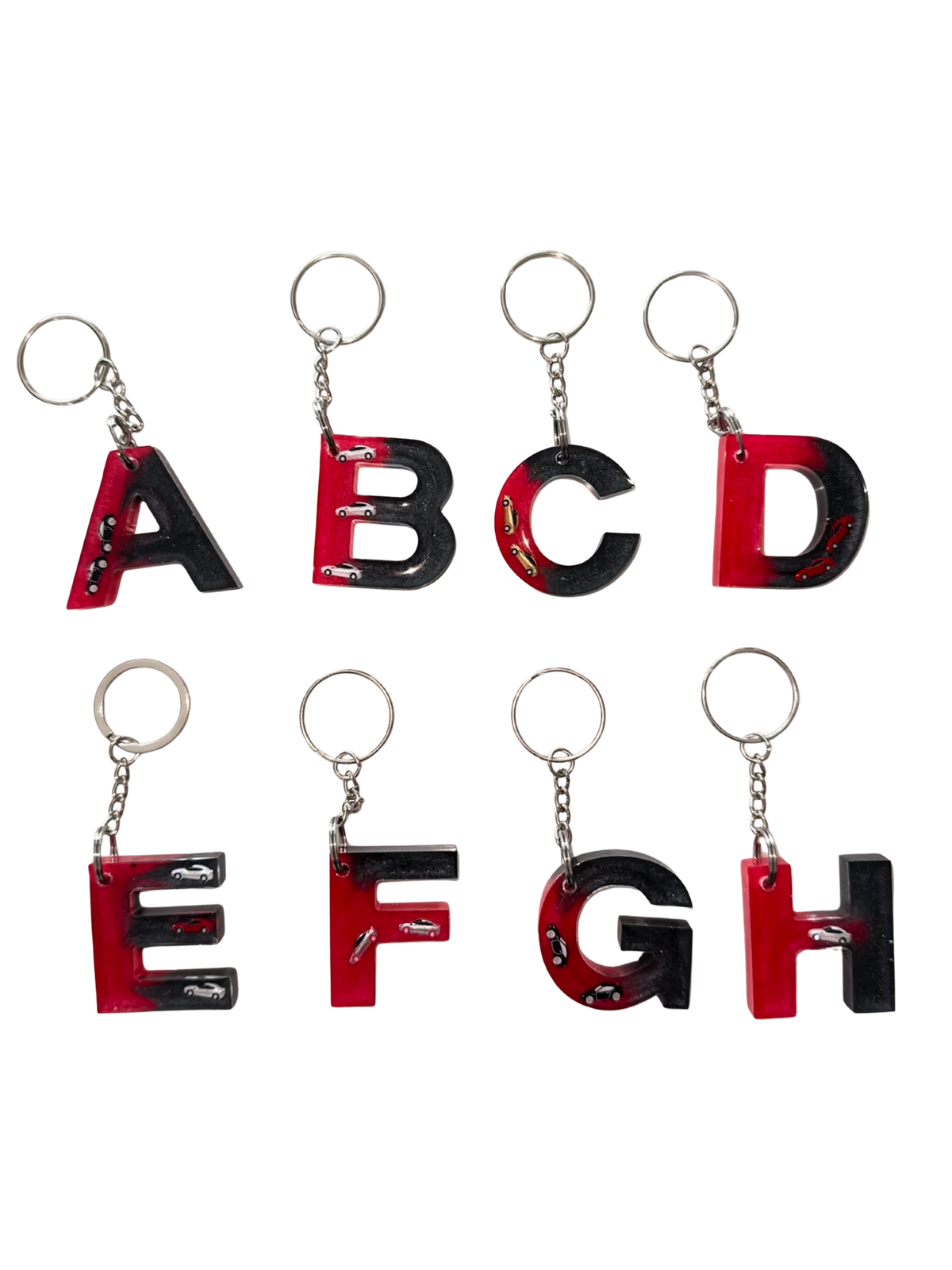 Car Letter Keychain