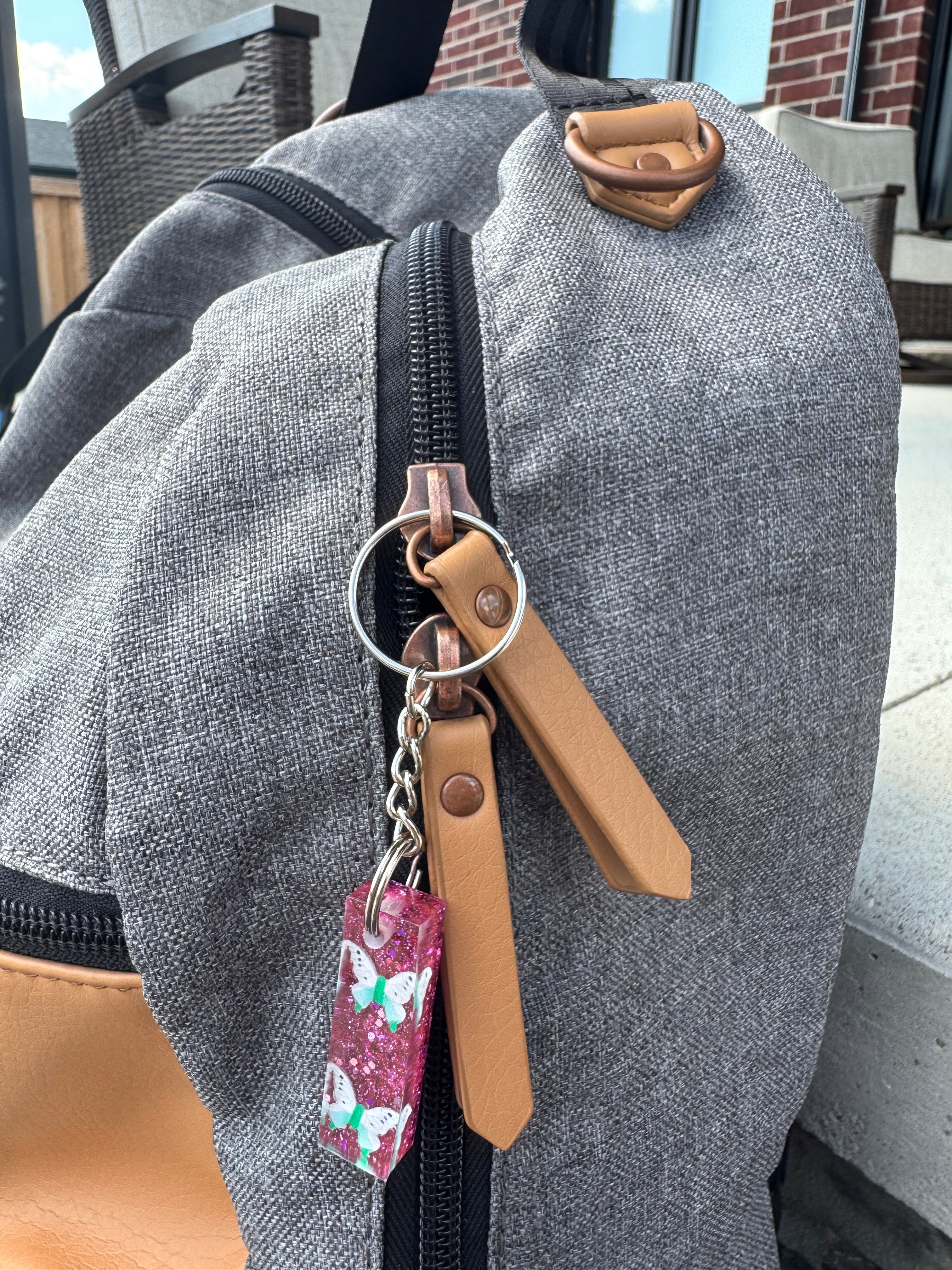 Butterfly Letter Keychain