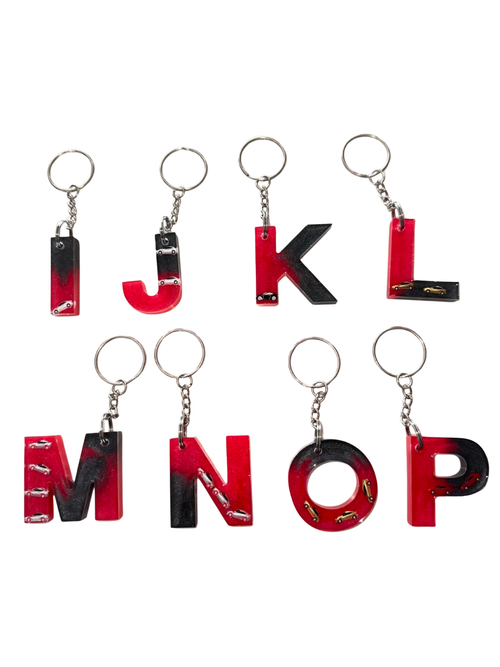 Car Letter Keychain