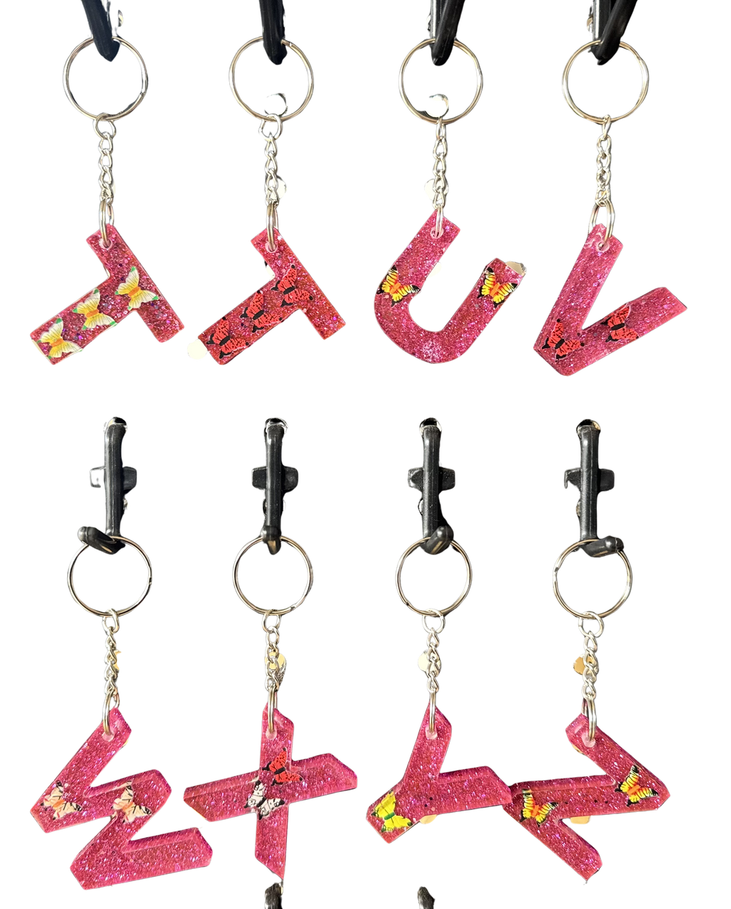 Butterfly Letter Keychain