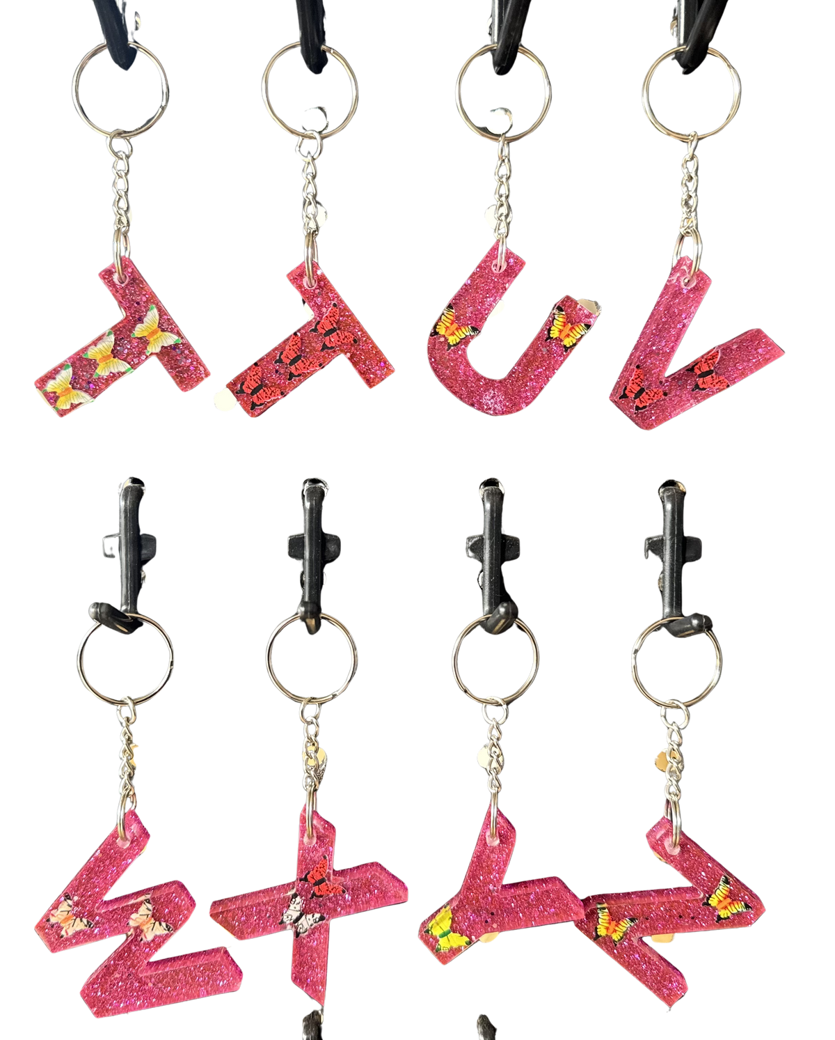 Butterfly Letter Keychain